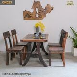 Ghế tựa lưng gỗ tàu thuyền