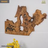 Tranh gỗ khắc chữ treo tường