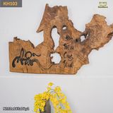 Tranh gỗ khắc chữ treo tường