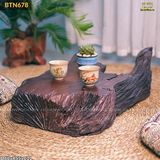 Bàn trà bệt gỗ lũa