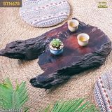 Bàn trà bệt gỗ lũa