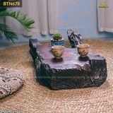 Bàn trà bệt gỗ lũa