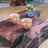 Bàn trà bệt gỗ lũa