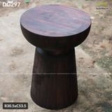 Đôn gỗ nguyên khối duyên dáng