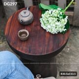 Đôn gỗ nguyên khối duyên dáng