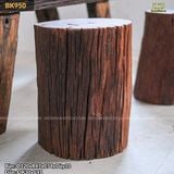 Bàn ghế đôn gỗ lũa