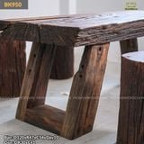 Bàn ghế đôn gỗ lũa