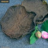 Khay gỗ hình lá sen