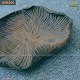 Khay gỗ hình lá sen