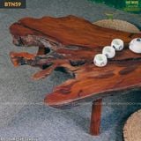 Bàn trà bệt gỗ Trai