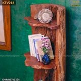 Kệ sách gỗ lũa