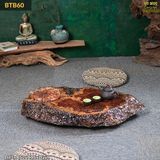 Bàn trà bệt gỗ nu nghiến điêu khắc