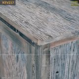 Tủ decor gỗ lũa sơn màu đẹp mắt