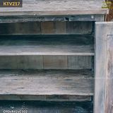 Tủ decor gỗ lũa sơn màu đẹp mắt