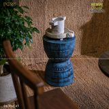 Đôn gỗ sắc xanh cổ điển