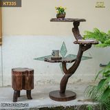 Đôn gỗ nghệ thuật 3 tầng