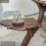 Đôn gỗ nghệ thuật 3 tầng