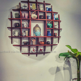 Kệ tủ trưng bày dáng tròn