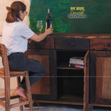 Tủ gỗ dài áp tường