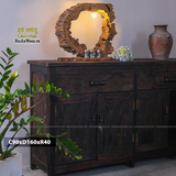 Tủ gỗ lũa decor