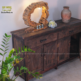 Tủ gỗ lũa decor