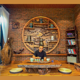 Kệ tủ trưng bày dáng tròn