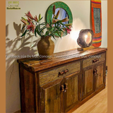 Tủ gỗ phong cách vintage