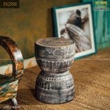 Đôn gỗ decor màu hiệu ứng