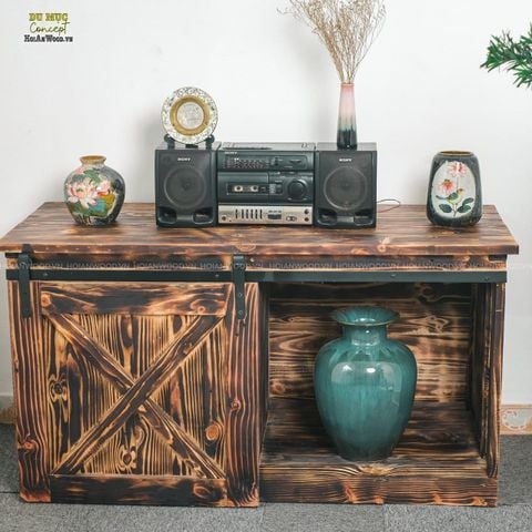 Tủ decor gỗ thông