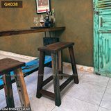 Kệ Console/quầy bar 2 tầng gỗ tàu thuyền