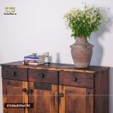 Tủ gỗ trang trí từ gỗ tàu thuyền tái chế