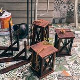 Đèn gỗ nghệ thuật treo tường