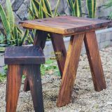 Bàn ghế sân vườn (gỗ tàu thuyền)
