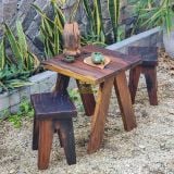 Bàn ghế sân vườn (gỗ tàu thuyền)