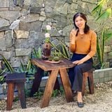 Bàn ghế sân vườn (gỗ tàu thuyền)