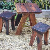 Bàn ghế sân vườn (gỗ tàu thuyền)