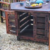 Bàn lũa Lục Giác kèm bếp lò gang