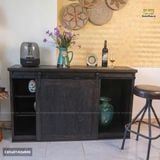 Tủ gỗ lũa cửa lùa