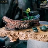 Chậu gỗ nu trồng cây