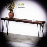 Kệ console phong trần từ gỗ muồng đen