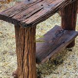 Kệ gỗ lũa sân vườn