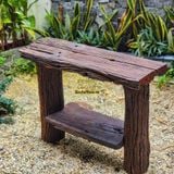 Kệ gỗ lũa sân vườn