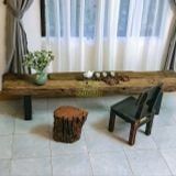 Kệ console thấp gỗ lũa