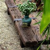 Kệ console thấp gỗ lũa