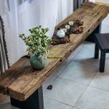 Kệ console thấp gỗ lũa