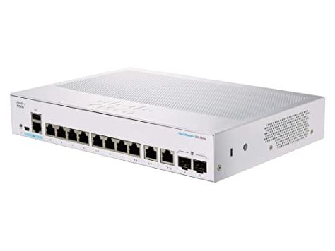 CBS350-8T-E-2G Thiết bị chuyển mạch Cisco 8 cổng 10/100/1000Mbps + 2 cổng Gigabit COMBO