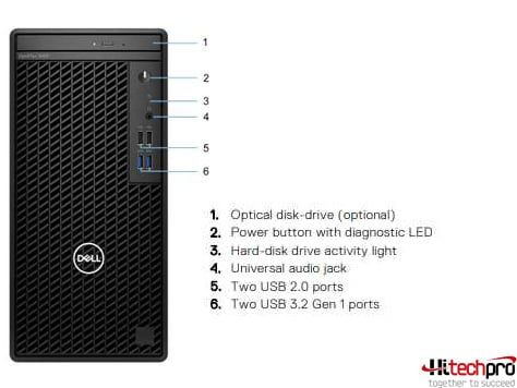 Dell Optiplex 3000 Tower Máy tính bàn Core i5-12500 3.3GHz, 8GB Ram, 256GB SSD, 12mths KYHD