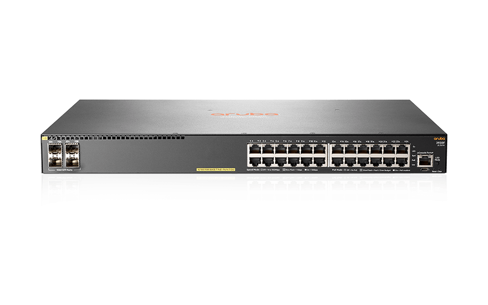 JL261A Thiết bị chuyển mạch ARUBA 2930F 24G PoE (370W) 4SFP SWITCH