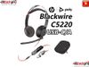 POLY BLACKWIRE 5220 STEREO USB-C HEADSET +3.5MM PLUG +USB-C/A ADAPTER | 8X231AA