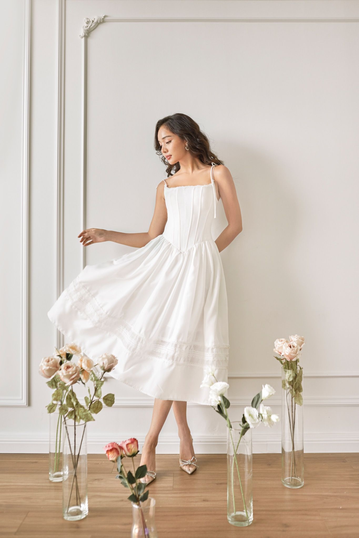  COLBIE DRESS (white) 